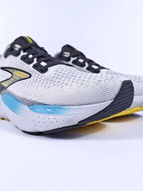 Brooks Glycerin 21 Mens 9 Neutral Max Cushion Road Running Shoes White Black